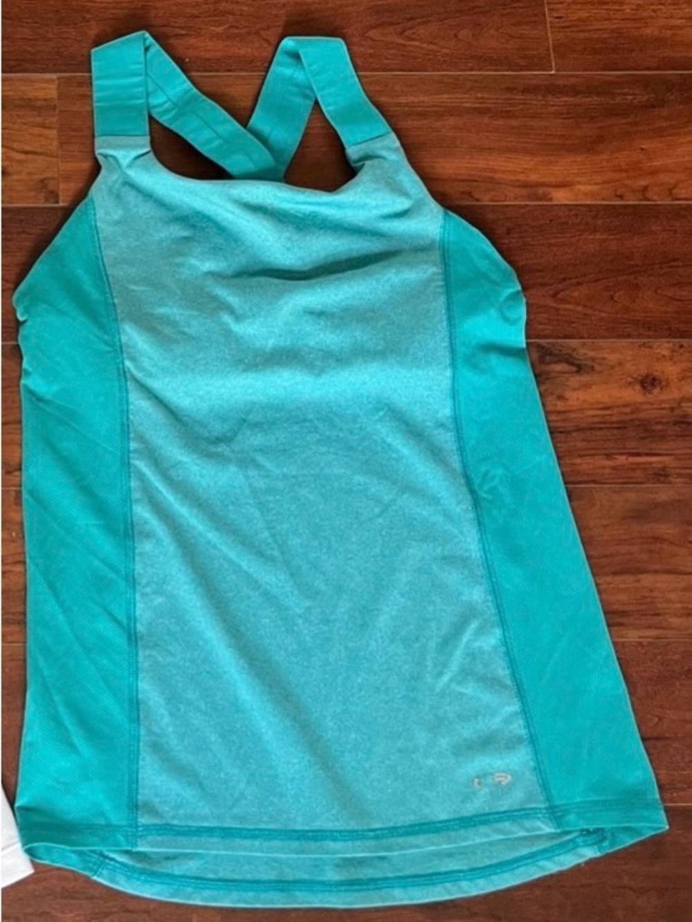 Champion 2000s Teal Blue Cross-Back Tank Top